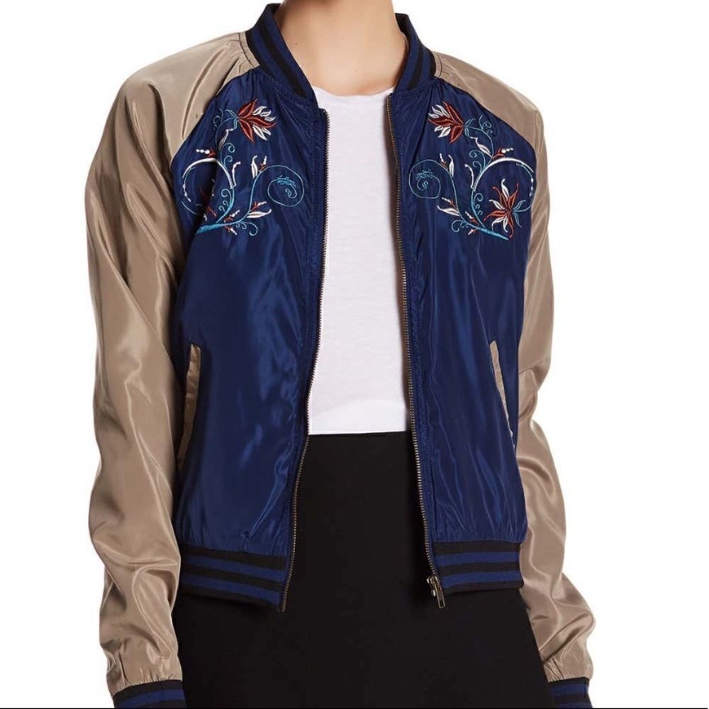 Romeo Juliet couture bomber jacket embroidered S